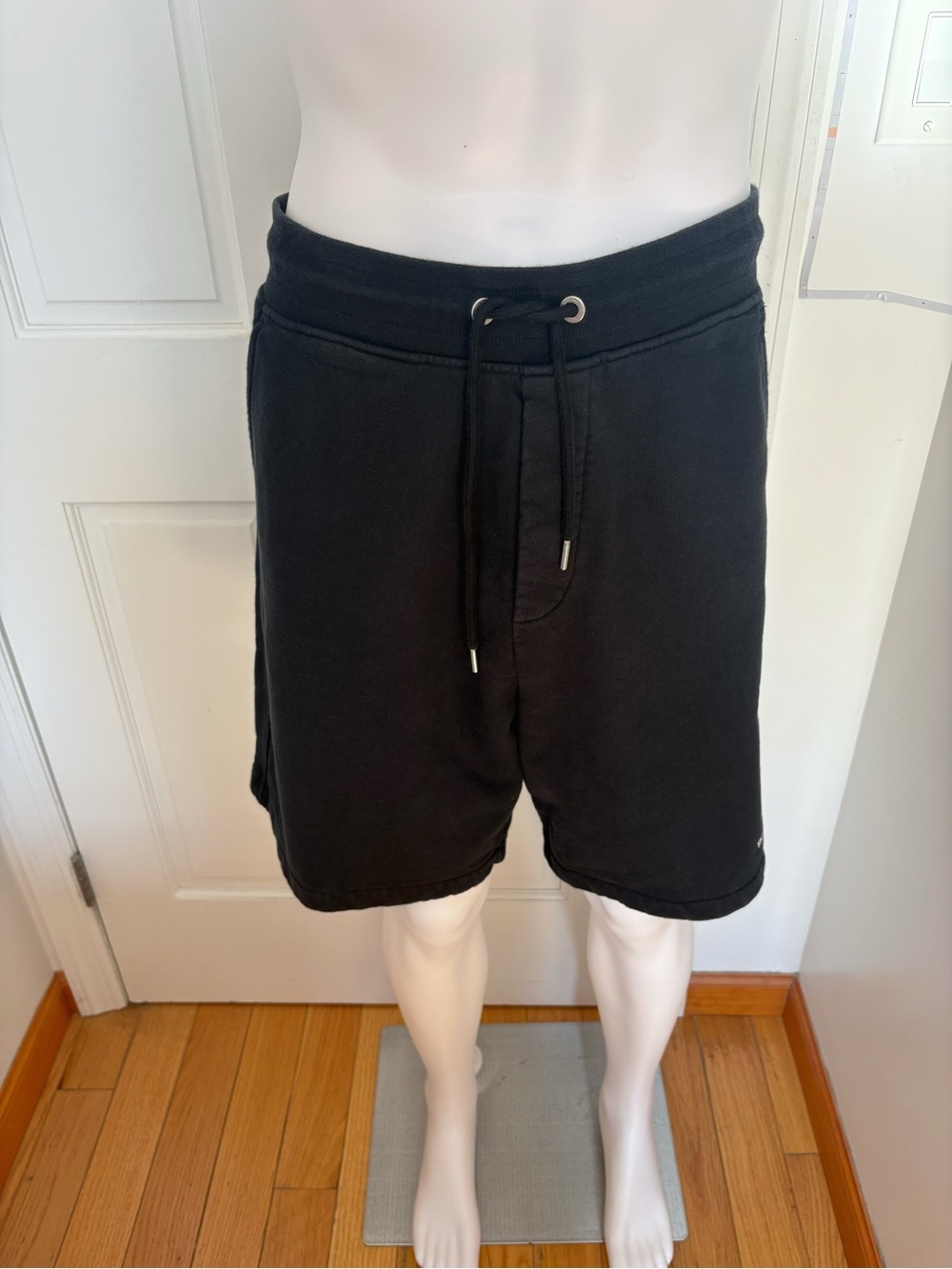The Kooples Men’s Ecru Fleece Shorts With Small Logo